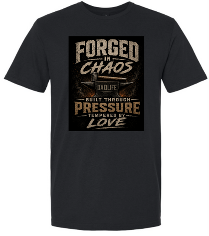 Forged in Chaos | Dad Life Graphic T-Shirt